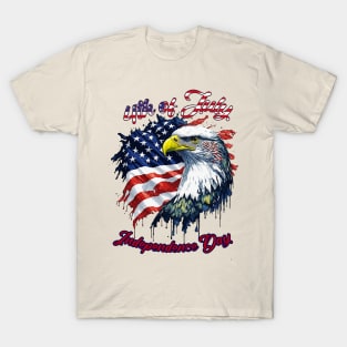 Copy of funny uncle sam cool 4th of July Independence Day T-Shirt